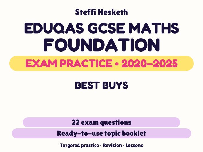 Eduqas GCSE Maths Foundation: Best buys Exam Questions | 2020-2025