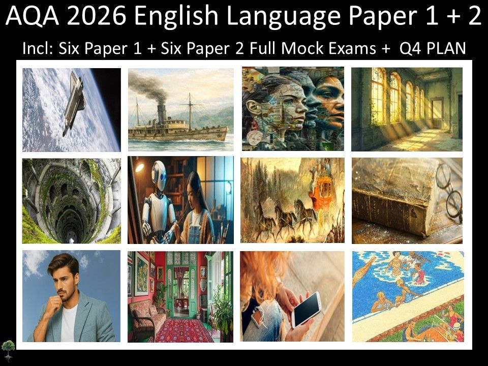 Twelve AQA 2026 GCSE English Language Paper 1 + 2 Mocks | Q4 Plan