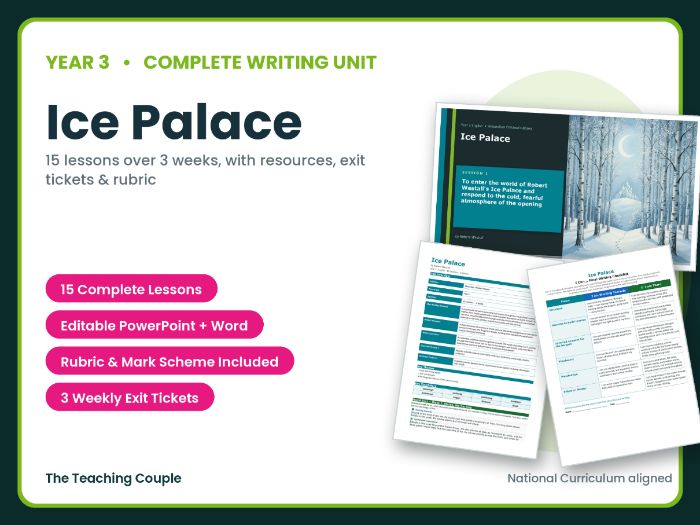 Ice Palace | Year 3 English Unit | 15 Complete Lessons + Resources + Mark Scheme
