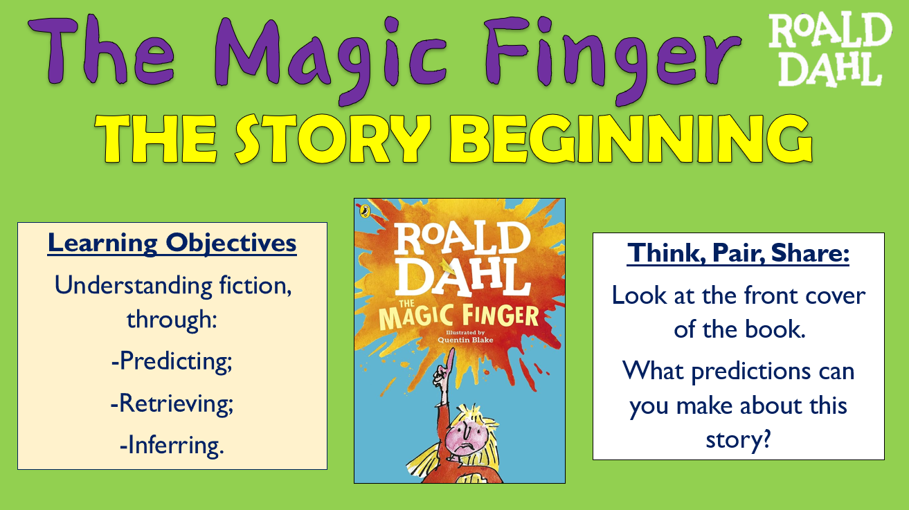 The Magic Finger - The Story Beginning - Double Lesson! | Teaching ...