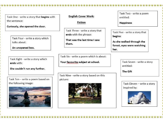 English Cover Sheets