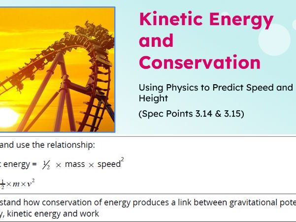 IGCSE Physics: Kinetic Energy and Conservation of Energy | Edexcel Modular | Unit 3 | L9
