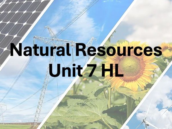 IB ESS Unit 7 HL Content (New Course)
