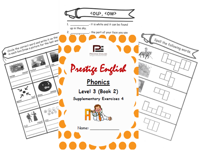 Phonics Book – Level 3 (Book 2) – Supplementary Exercises 4 ( Jolly Phonics )