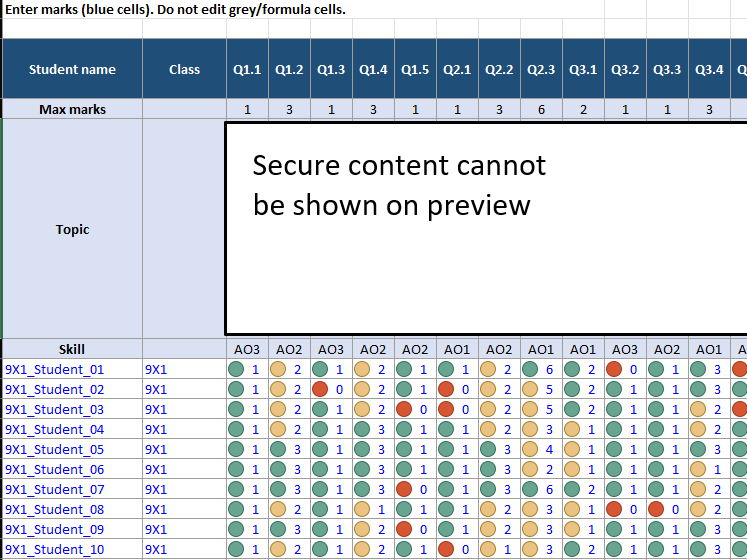 2025 AQA Trilogy Chemistry P1H QLA with teacher analysis and student feedback