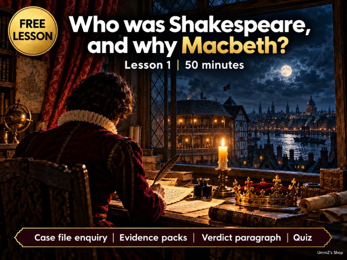 Free Year 7 Macbeth Lesson: Shakespeare