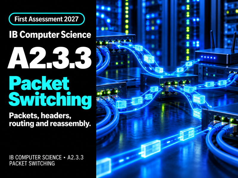 IB Computer Science A2.3.3: Packet Switching
