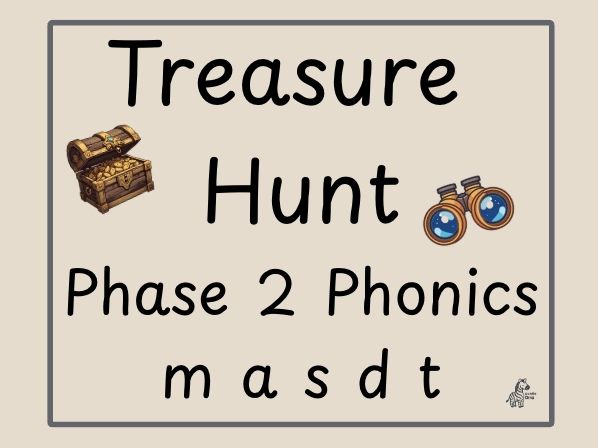 EYFS Reception Phase 2 Phonics Treasure Hunt
