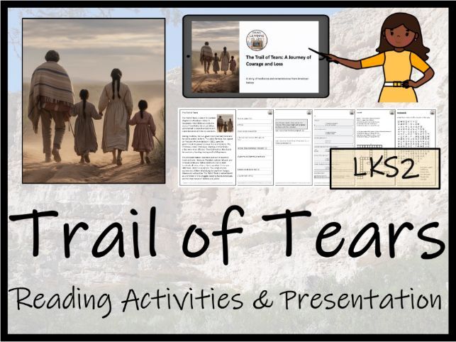 Trail of Tears Reading Comprehension Activities | Year 3 or Year 4