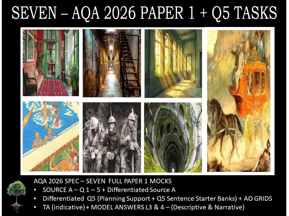 SEVEN - NEW AQA PAPER 1 | 2026 FULL MOCKS | Q5 TASKS