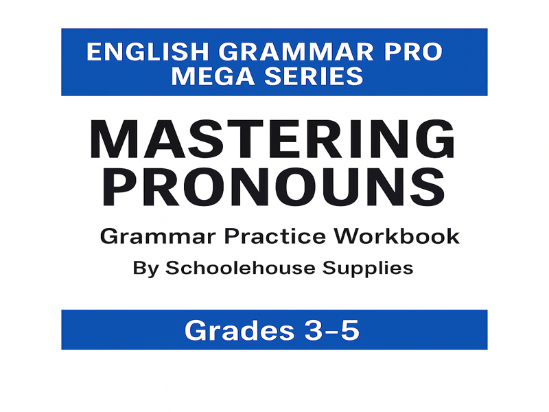 English Grammar: Mastering Pronouns – Complete Workbook (Grades 3–5)