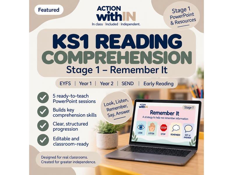 KS1 Reading Comprehension – Stage 1: Remember It | EYFS, Year 1, Year 2 & SEND