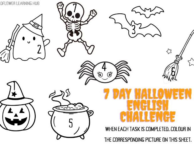 7 Day Halloween English Challenge