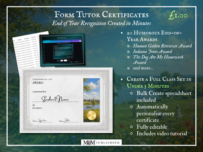 Form Tutor Certificates | End of Year Recognition Created in Minutes