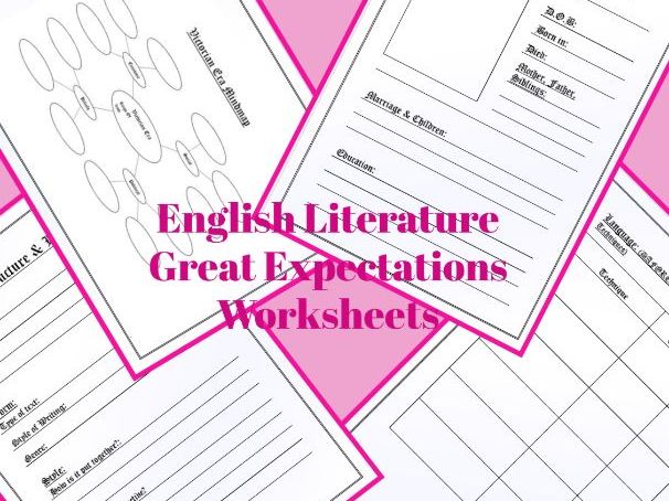 GCSE English Literature Text Bundle Worksheets | Teaching Resources