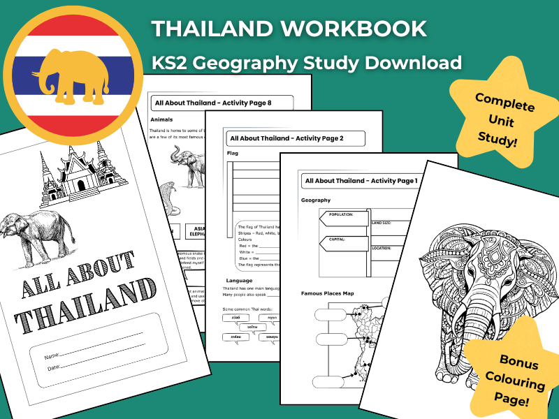 Thailand KS2 Geography Activity | Workbook