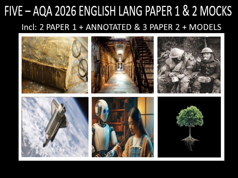 FIVE - AQA PAPER 1 & 2 | 2026 FULL MOCKS | ANNOTATED | MODELS