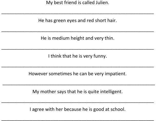 Bubble translation - mon copain (my friend) - French
