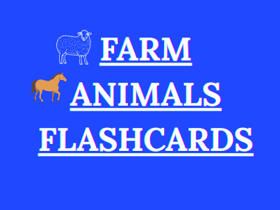 FARM ANIMALS - FLASHCARDS