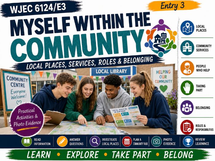 WJEC Entry 3 Myself Within The Community Workbook | 6124/E3