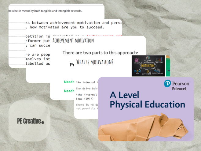 A Level PE Edexcel 4.1.6 Motivation