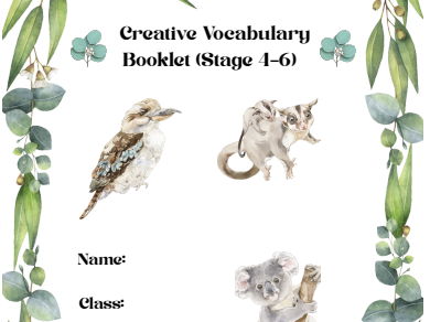 Ultimate Creative Vocabulary Booklet | Descriptive Writing for Years 7–12