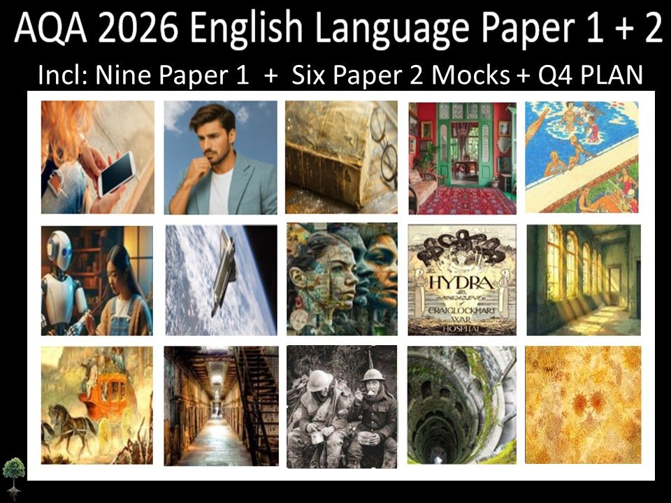 Fifteen AQA 2026 GCSE English Language Paper 1 + 2 Mocks | Q4 Plan