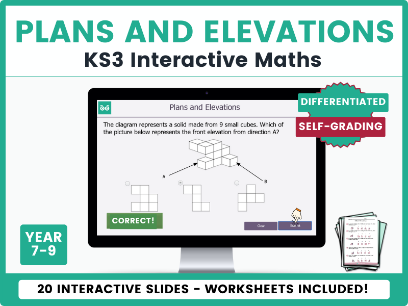 Plans and Elevations KS3 Digital Interactive Lesson and Activities