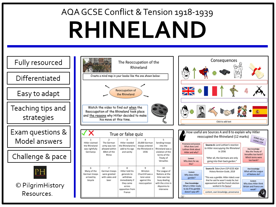 AQA GCSE Conflict and Tension: Reoccupation of the Rhineland