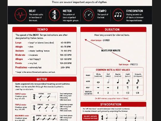 Elements of Music Infographics
