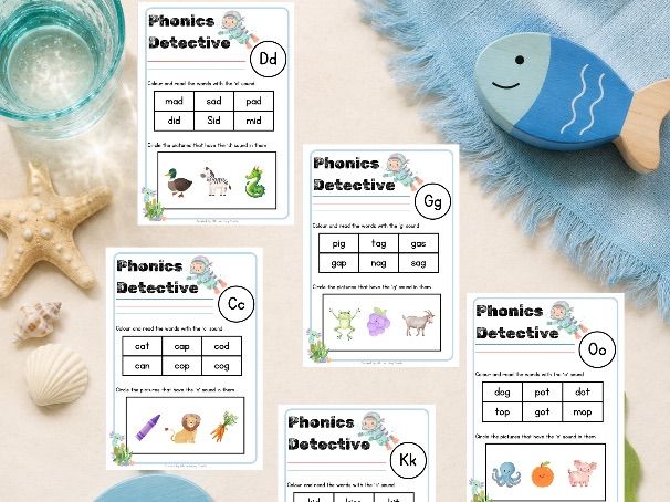 Phonics Detective – CVC Words & Initial Sounds Worksheets