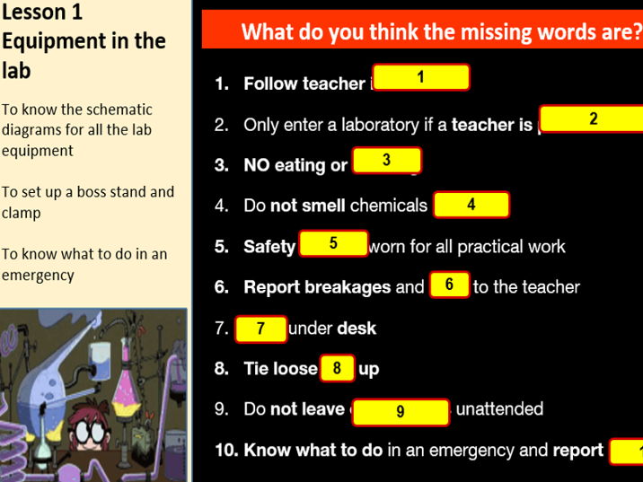 KS3 Yr7 Science Skills 3 Complete Lessons