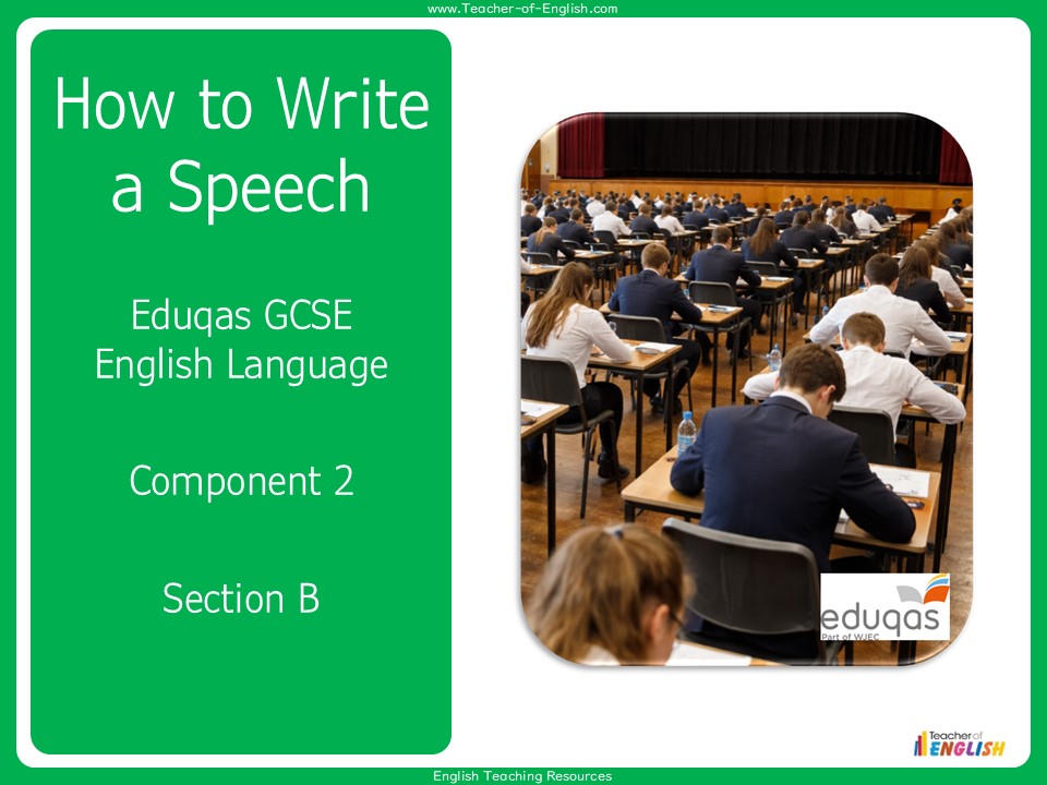 Eduqas GCSE English Language - Writing a Speech