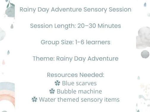 SoftSteps Sensory Story Adventures: Rainy Day Adventure | ASN | SEND | Sensory Story Session