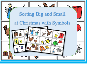 Big and Small Christmas Symbol Sorting