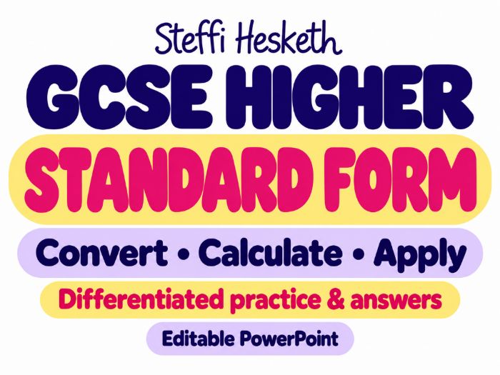 GCSE Higher Standard Form | Complete Lesson