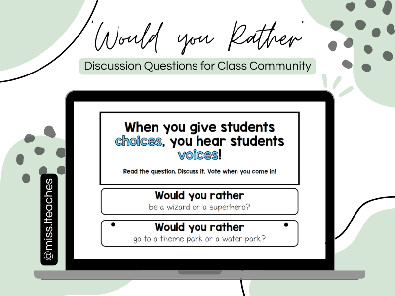 Would You Rather Questions - Oracy
