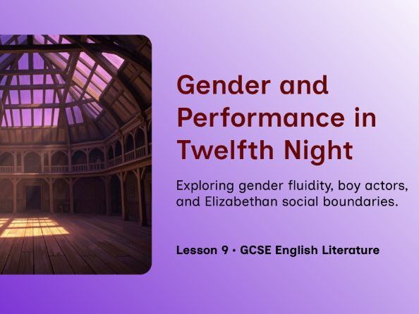 Twelfth Night – Lesson 9: Gender Performance & Patriarchal Norms