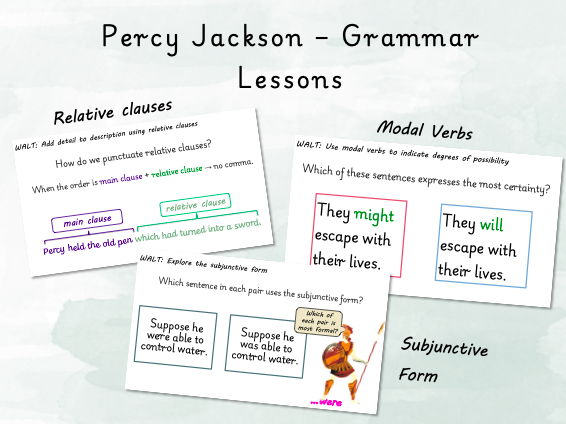 Percy Jackson Grammar Lessons