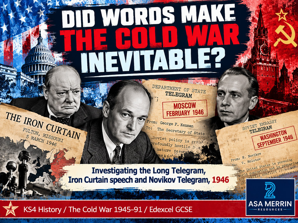 GCSE Cold War | Iron Curtain Speech and Telegrams 1946 | The War of Words