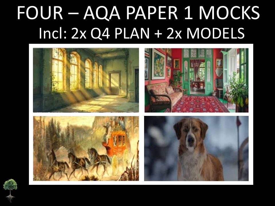 FOUR- AQA PAPER 1 | 2026 FULL MOCKS | Q4 PLAN | MODELS