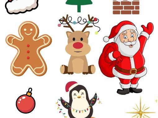 Creative Christmas Pack: Draw Gift Tags & Paint Patterned Stockings