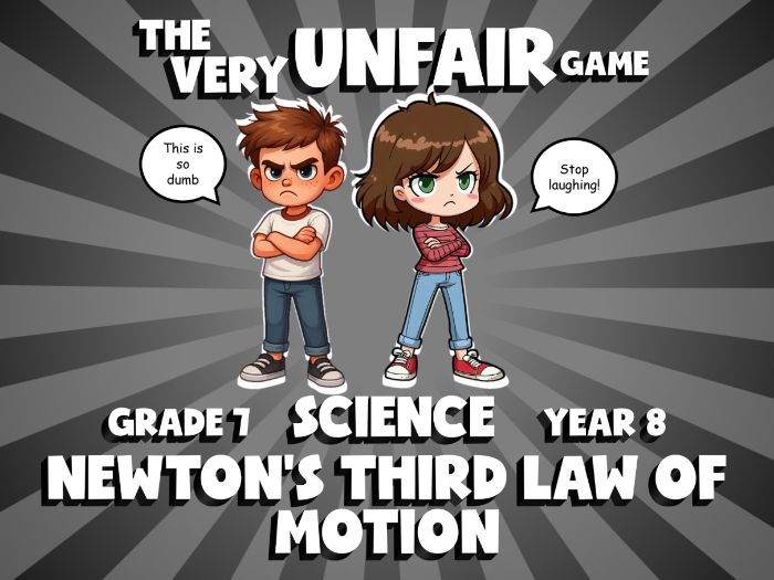 Newton’s Third Law of Motion VERY UNFAIR GAME | No-Prep Year 8 Science Review Activity