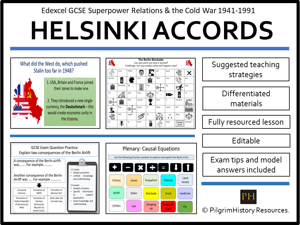 Edexcel GCSE Cold War: Helsinki Accords & SALT II