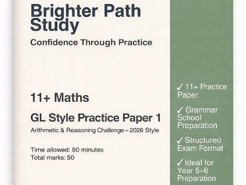 11+ Maths Paper 5 – Grammar School Practice Papers (GL Style)