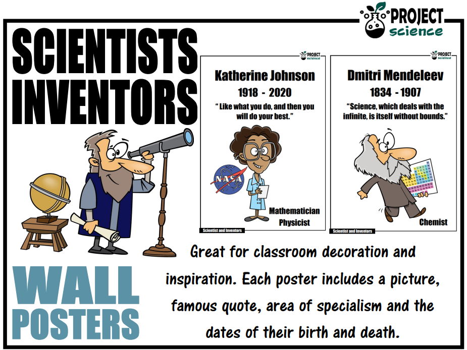 Scientists and Inventors Posters