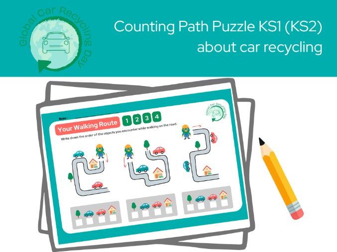 Global Car Recycling Day Counting KS1 (KS2) Activity
