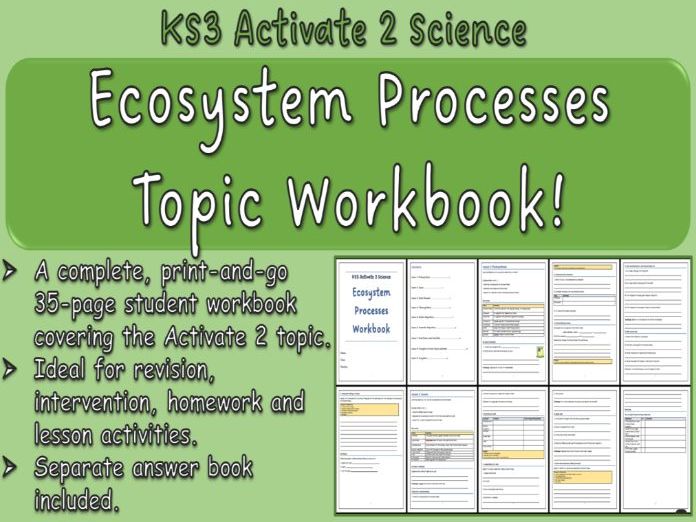Ecosystem Processes Workbook KS3 Activate 2 Science