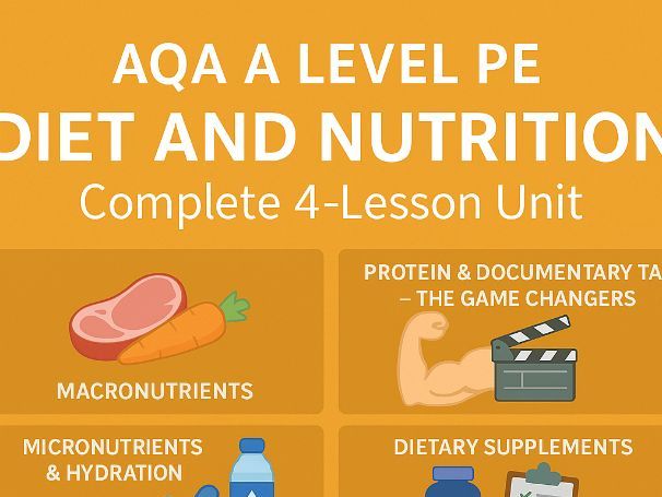 AQA A Level PE – Diet and Nutrition 4-Lesson Unit