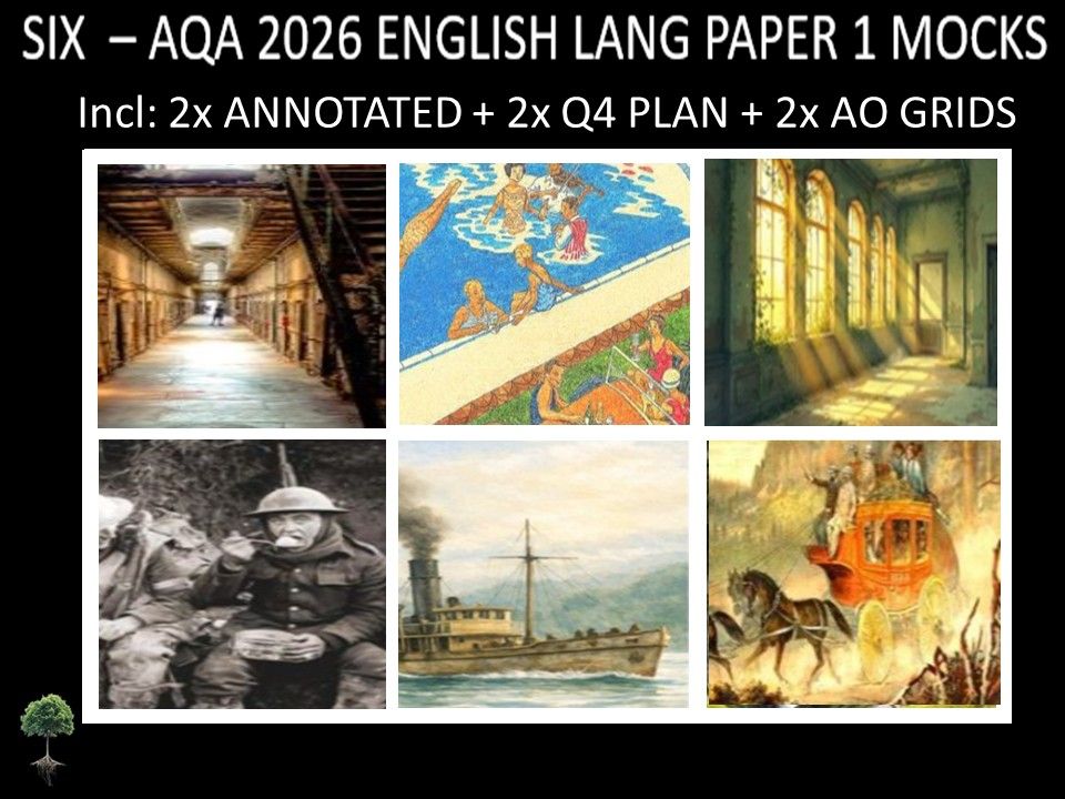 SIX - AQA PAPER 1 | 2026 FULL MOCKS | ANNOTATED | Q4 PLAN | AO GRIDS